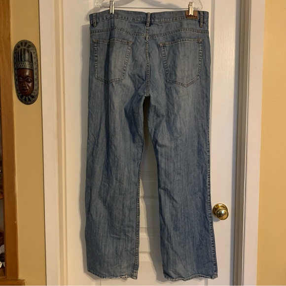 Roots relaxed fit distressed grunge denim jeans - Picture 7 of 11